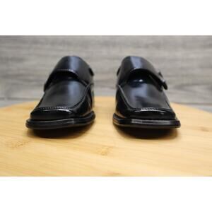 Jimi Jaymz Black Slip On Loafer Buckle Shiny Dress Shoes K5821 Youth Kids Boys 8